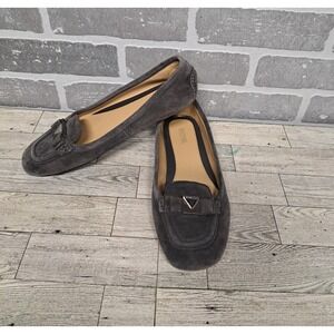 Michael Kors‎ Women's Suede Flats Moccasins Gray Casual Caroline Size 8.5 M